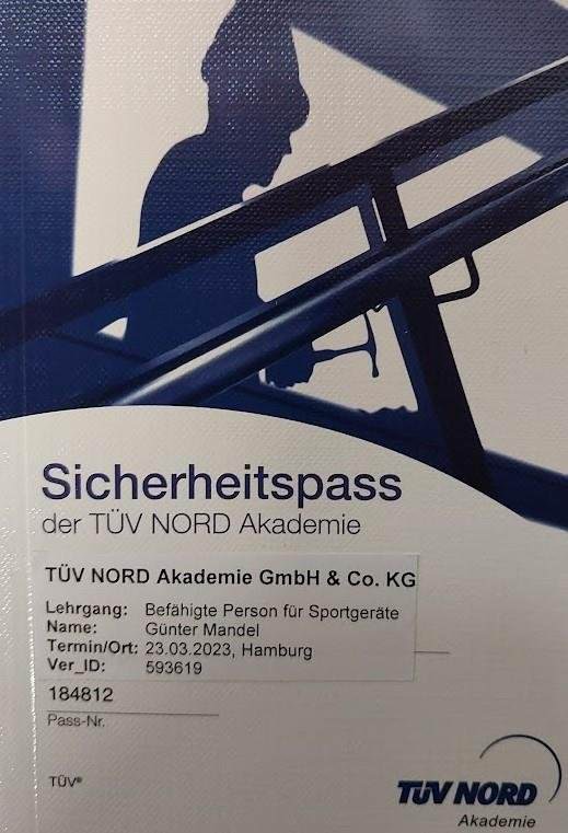 Sicherheitspass der TÜV NORD Akademie für Gunter Mandel